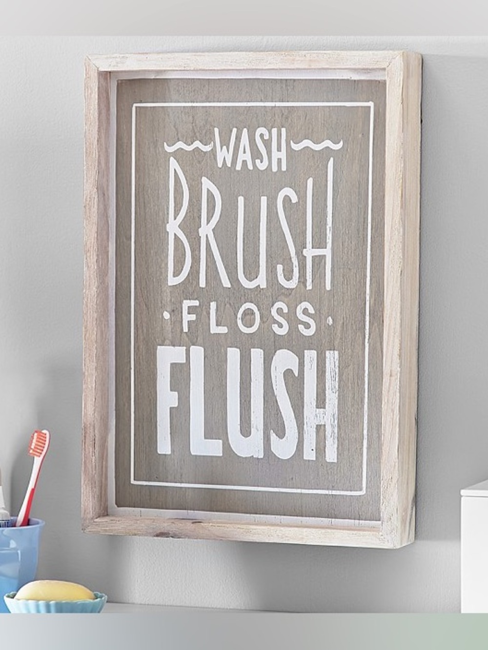 Pottery Barn Kids Bathroom Wall Sign